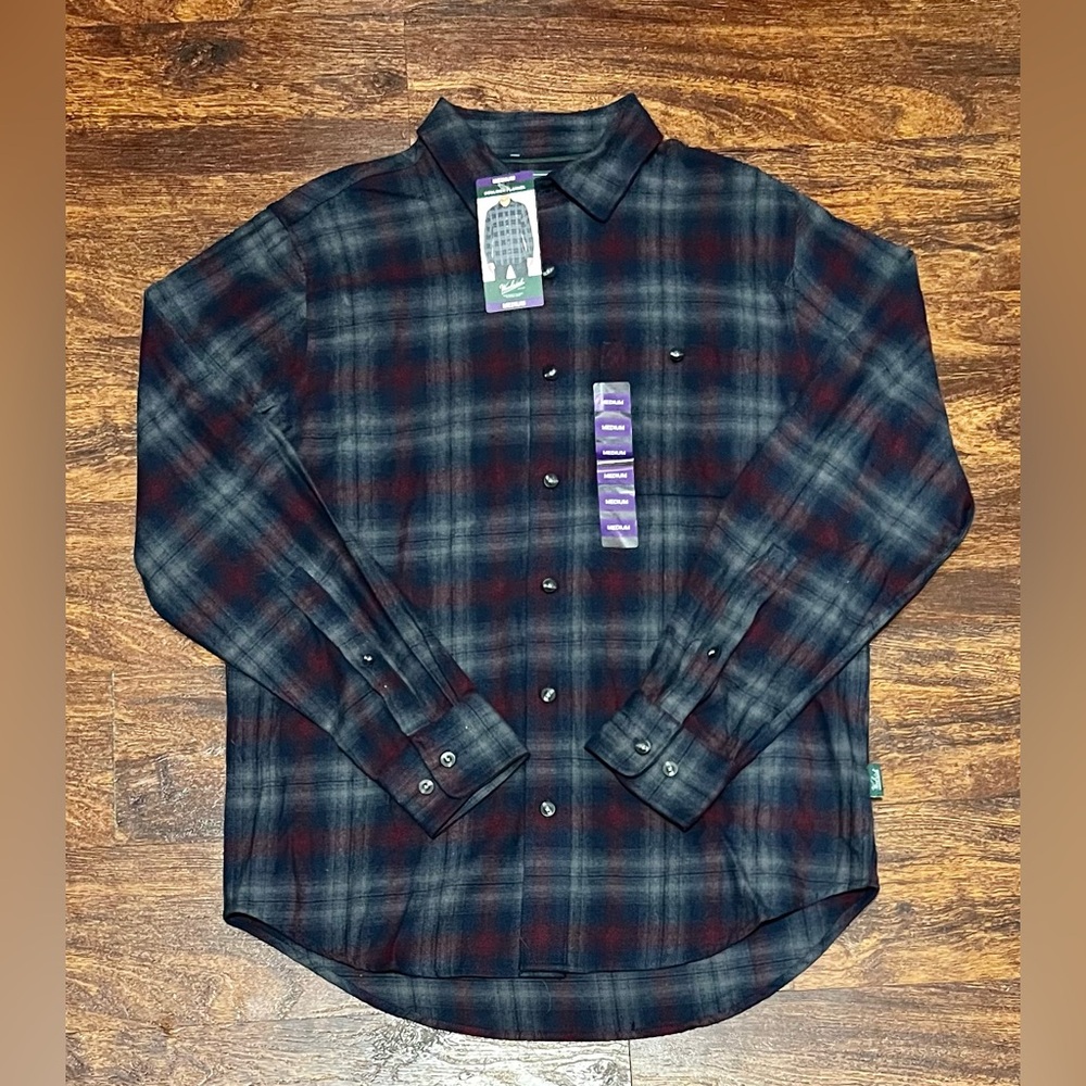 Woolrich Green Label Collection Men's Flannel Shirt Size M 100% Cotton